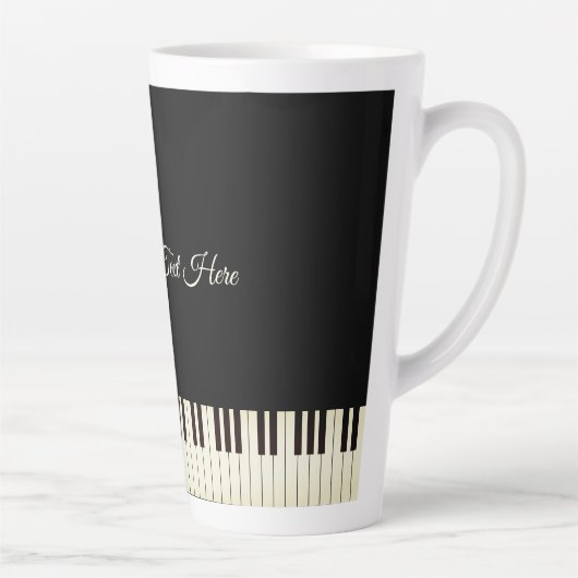Piano Keys Piano Latte Mok (Rechts)