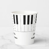 Piano Keys Piano Overweging Ontvangt papieren beke Papieren Bekers (Links)