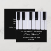 Piano Keys Piano Overweging-uitnodigingen Kaart (Voorkant / Achterkant)