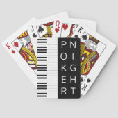 Piano Keys Poker Night Pokerkaarten (Achterkant)