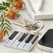 Piano Keys, populair design Sleutelhanger (Voorkant Rechts)