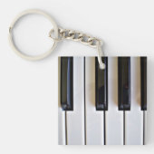 Piano Keys, populair design Sleutelhanger (voorkant)