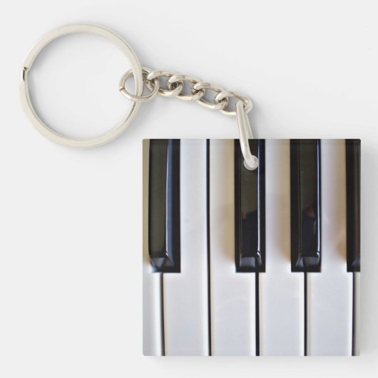 Piano Keys, populair design Sleutelhanger (voorkant)