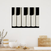 Piano Keys Poster (Keuken)