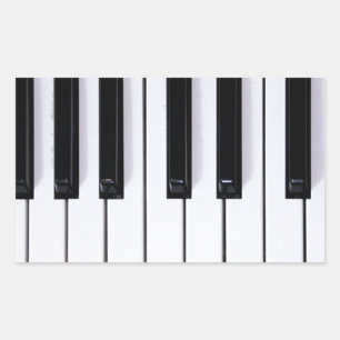 Piano Keys Rechthoekige Sticker
