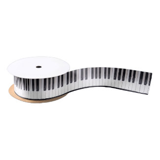 Piano Keys Ribbon Satijnen Lint