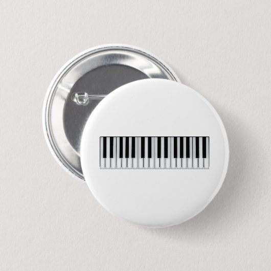 Piano Keys Ronde Button 5,7 Cm (Voorkant /achterkant)