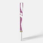 Piano Keys Roze Glitter Zebra Afdrukken Case-Mate iPhone Case (Achterkant / Rechts)