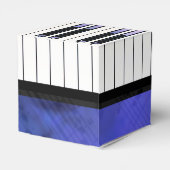 Piano Keys Sheet Music Modern Twist Bedankdoosjes (Achterkant)