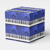Piano Keys Sheet Music Modern Twist Bedankdoosjes (Voorkant Zijde)
