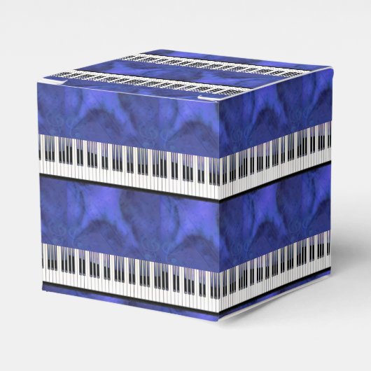 Piano Keys Sheet Music Modern Twist Bedankdoosjes (Voorkant Zijde)