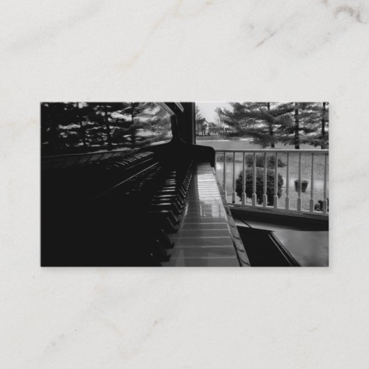 PIANO KEYS - Sjabloon voor visitekaartjes (Voorkant)