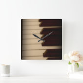 Piano Keys Square Clock Vierkante Klok (Huis)