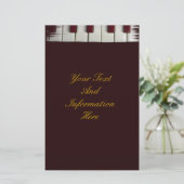 Piano Keys Stationery Briefpapier (Staand voorkant)