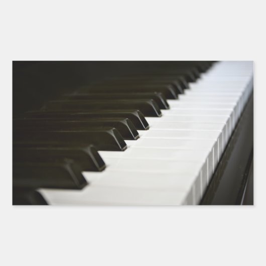 Piano Keys stickers (rechthoek) (Voorkant)