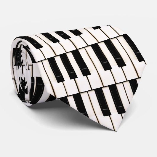 Piano Keys Stropdas (Opgerold)