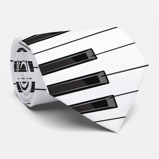 Piano Keys Stropdas (Opgerold)