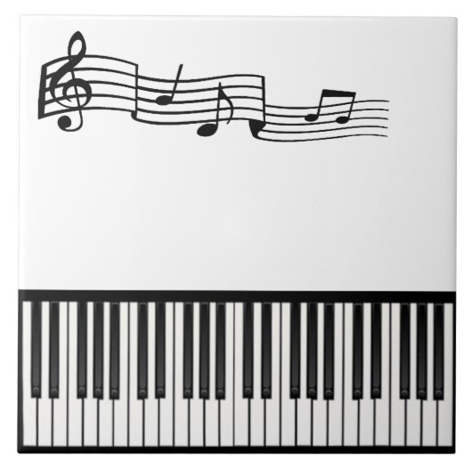 Piano Keys Tegeltje (Voorkant)