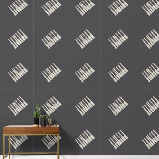 Piano Keys Tekening Behang (Hal)