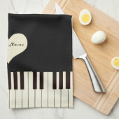 Piano Keys Theedoek (Quarter Fold)