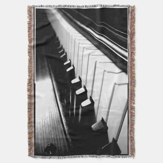 Piano Keys Throw Blanket Deken (Voorkant Verticaal)
