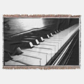 Piano Keys Throw Blanket Deken (Voorkant)