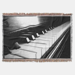 Piano Keys Throw Blanket Deken