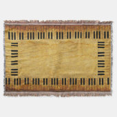 Piano Keys Throw Blanket Deken (Voorkant)