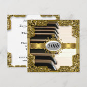 Piano Keys Verjaardagsfeest Glamour Hot Invitation Kaart (Voorkant / Achterkant)