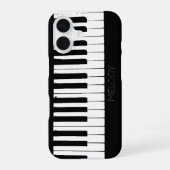 Piano Keys | Vertical | Customizable iPhone 16 Hoesje (Achterkant)