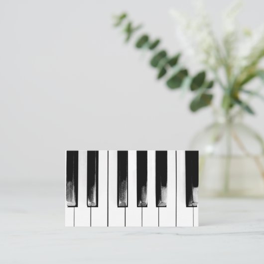 Piano Keys Visitekaartje (Staand voorkant)