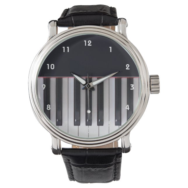 Piano Keys Watch van Leslie Harlow Horloge (Voorkant)