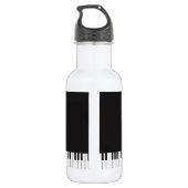 Piano Keys Water Bottle Waterfles (Achterkant)