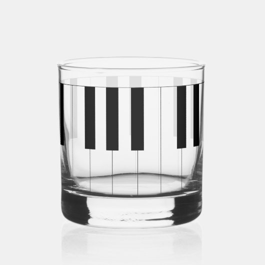 Piano Keys Whisky Glas (Voorkant)