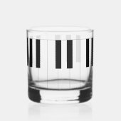 Piano Keys Whisky Glas (Achterkant)