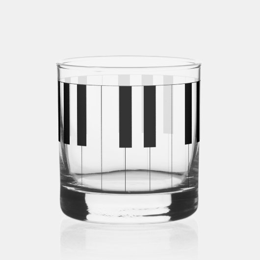 Piano Keys Whisky Glas (Achterkant)