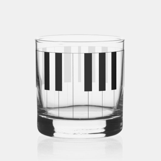 Piano Keys Whisky Glas (Links)