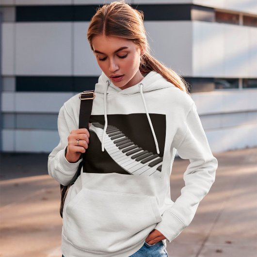 Piano Keys Womens Hoodie