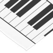 Piano Keys Zwart-wit Muziek Thema Korte Tafelloper (Hoek)