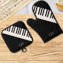 Piano Keys Zwart Wit Muziek Toetsenbord Monogramme