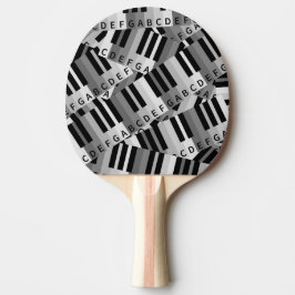 Piano Keys Zwart-wit patroon Tafeltennisbatje