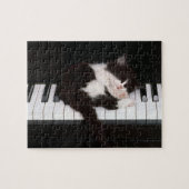 Piano Kitten Puzzle Legpuzzel (Horizontaal)