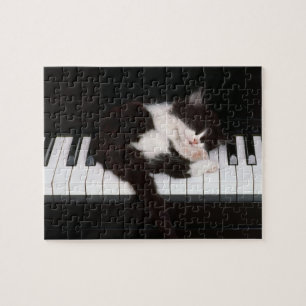 Piano Kitten Puzzle Legpuzzel