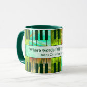 Piano-koffie 3 mok (Voorkant links)