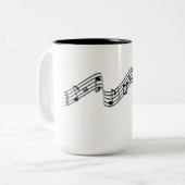 Piano koffie mok (Voorkant links)