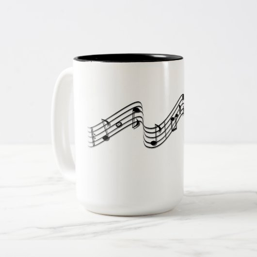 Piano koffie mok (Voorkant links)