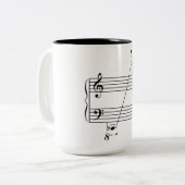 Piano koffie mok (Voorkant links)