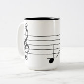 Piano koffie mok (Voorkant links)