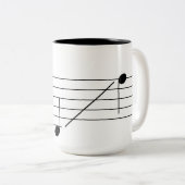 Piano koffie mok (Voorkant rechts)