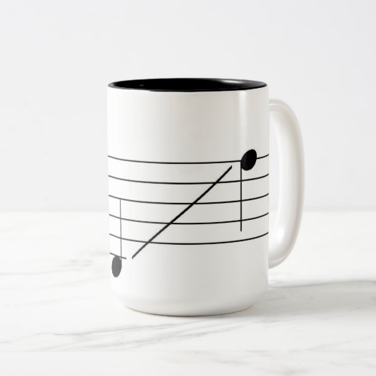 Piano koffie mok (Voorkant rechts)